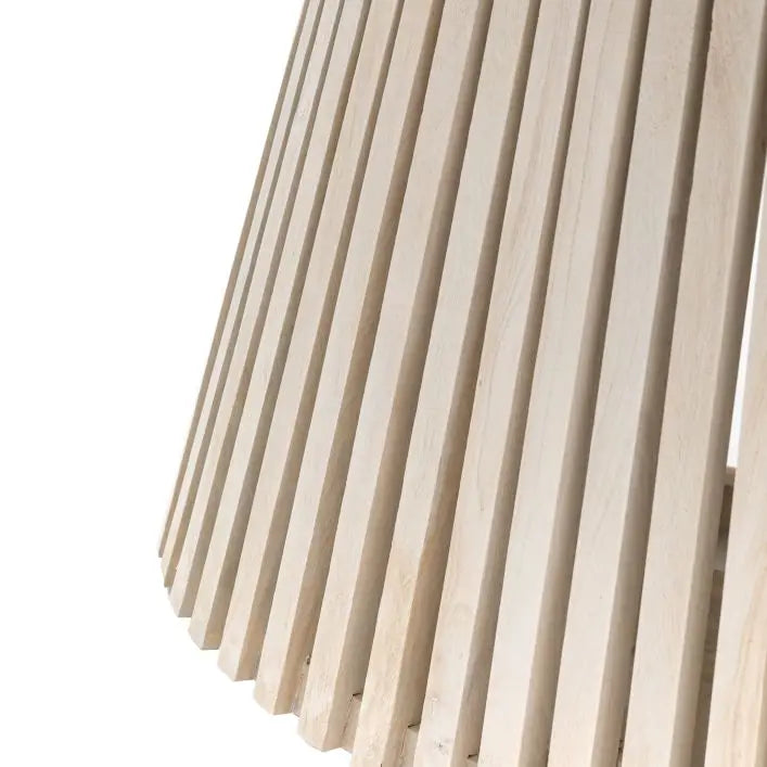 Gallery Direct Soho Oval Dining Table features a slatted wooden base in white washed and sand blasted timber