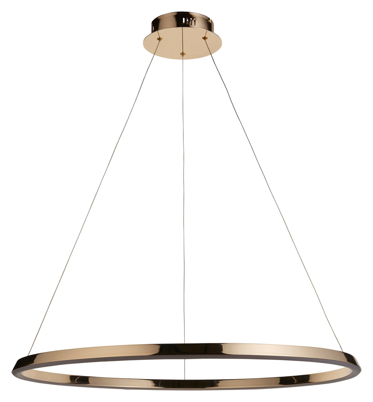 Gallery Direct Staten 1 Pendant Light French Gold Finish, complete product view on a white background