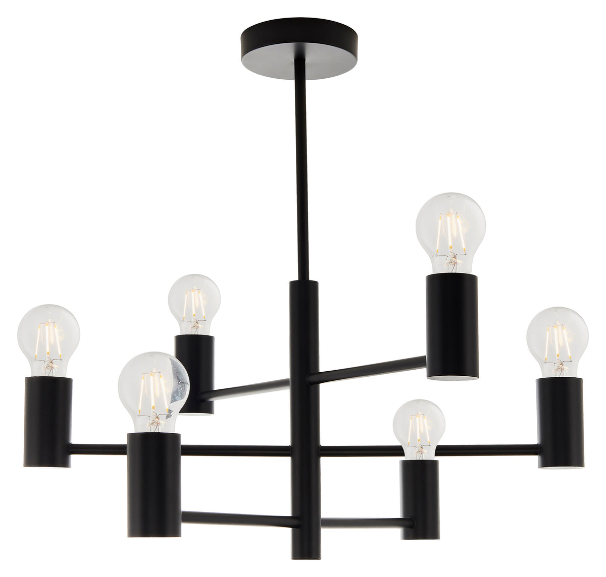 Gallery Direct Studio 6 Ceiling Light, complete product view on a white background