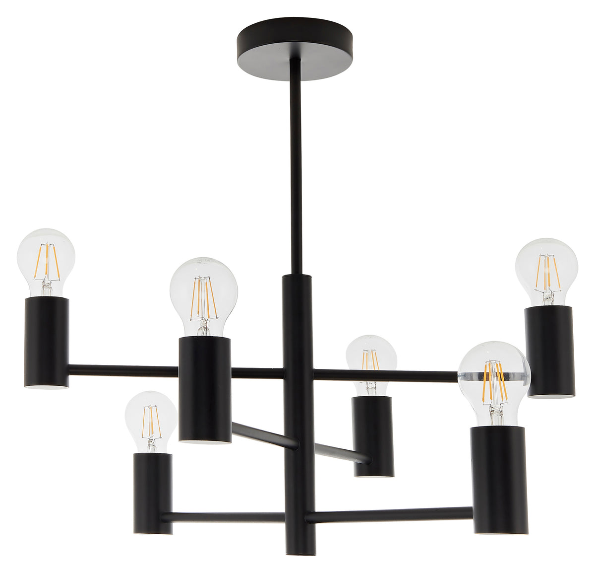 Gallery Direct Studio 6 Ceiling Light, complete product view on a white background