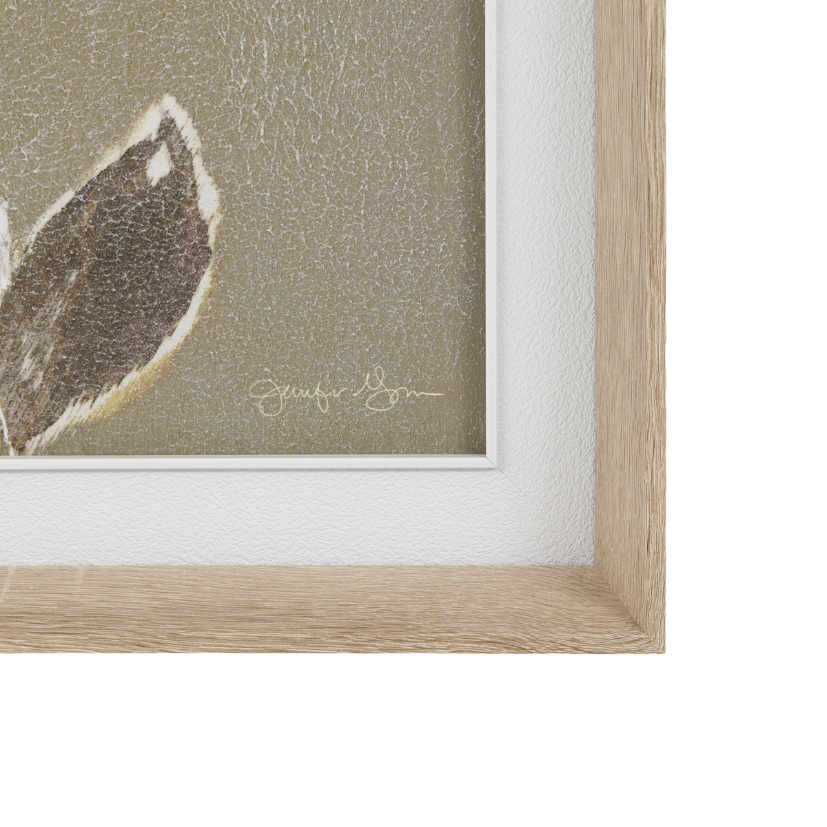 Gallery Direct Subtle Touch Framed Canvas, close-up of the artwork and frame details