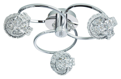 Gallery Direct Talia 3 Ceiling Light, complete product view on a white background