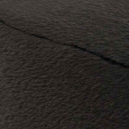 Gallery Direct Tindon Footstool in Alaska Graphite grey coloured faux fur, soft plush material