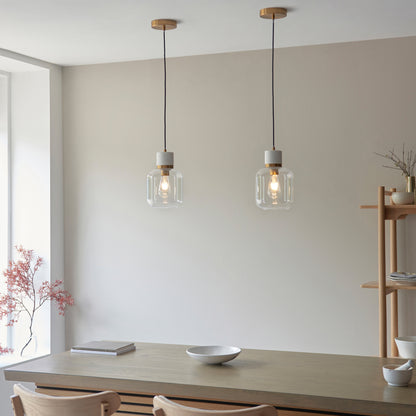 Gallery Direct Travi 1 Pendant Light White Volakas Marble, styled in a room setting