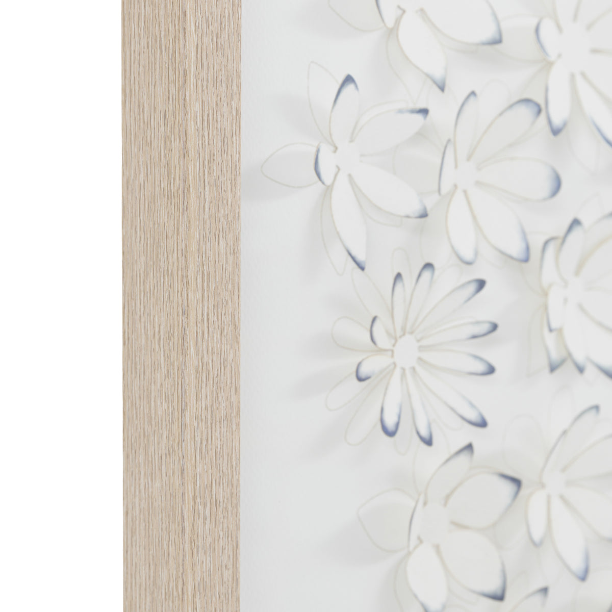 Gallery Direct Unfurling Petals Framed Art, close-up of the artwork and frame details