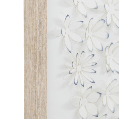 Gallery Direct Unfurling Petals Framed Art, close-up of the artwork and frame details