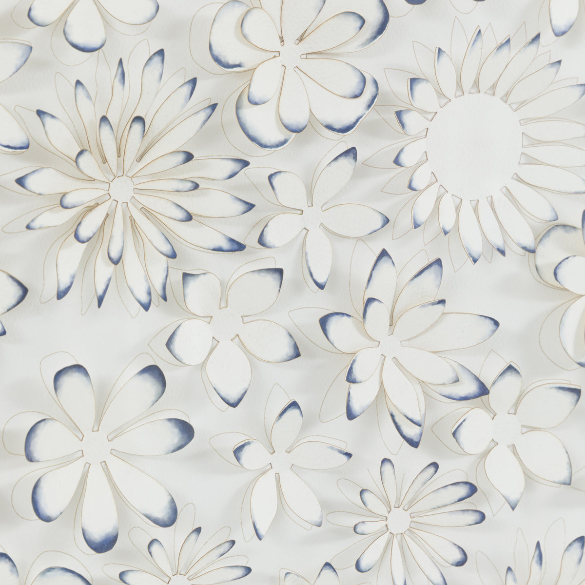 Gallery Direct Unfurling Petals Framed Art, close-up of the artwork and frame details