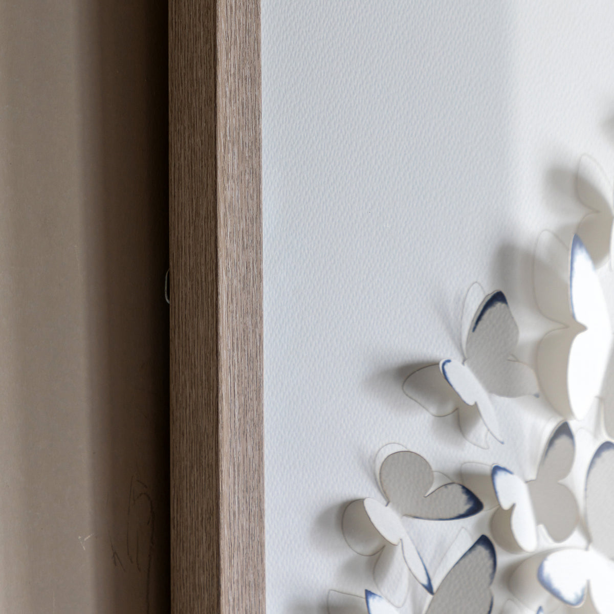 Gallery Direct Unfurling Wings Framed Art, close-up of the artwork and frame details