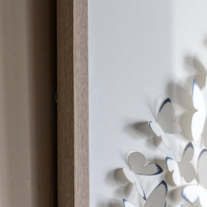 Gallery Direct Unfurling Wings Framed Art, close-up of the artwork and frame details