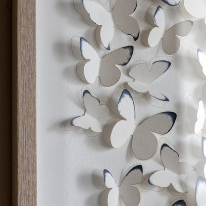 Gallery Direct Unfurling Wings Framed Art, close-up of the artwork and frame details