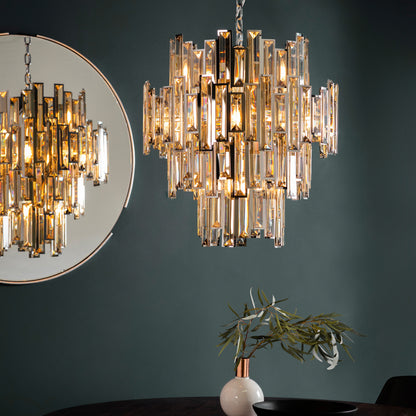Gallery Direct Viviana 12 Pendant Light, styled in a room setting