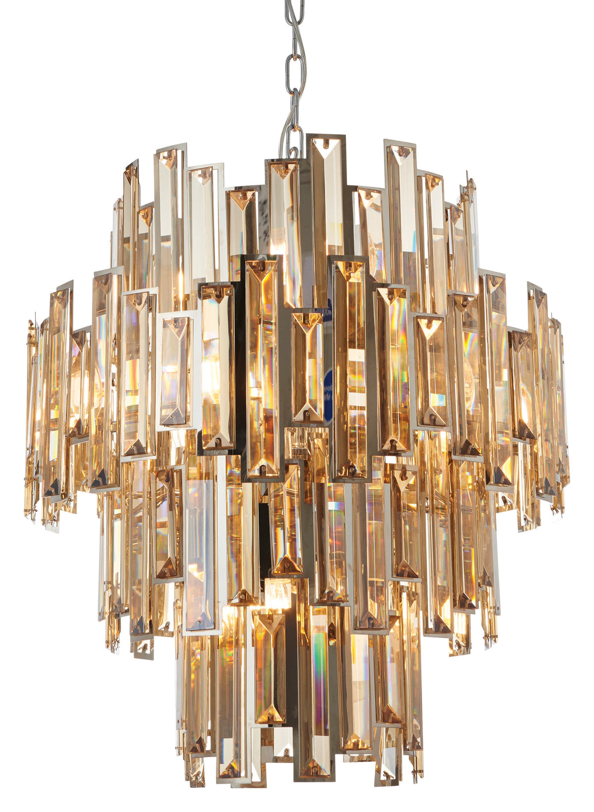 Gallery Direct Viviana 12 Pendant Light, complete product view on a white background