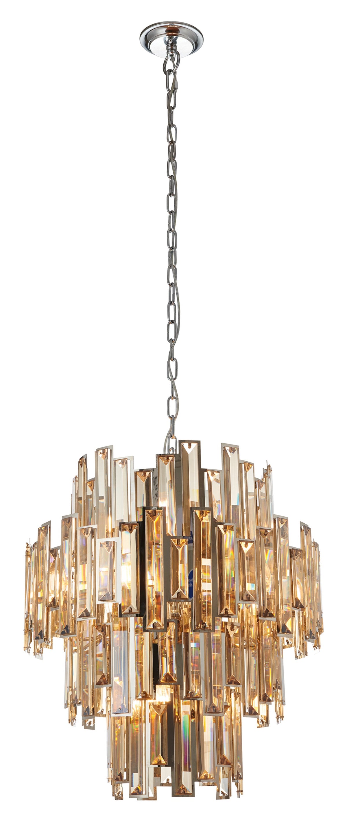 Gallery Direct Viviana 12 Pendant Light, complete product view on a white background