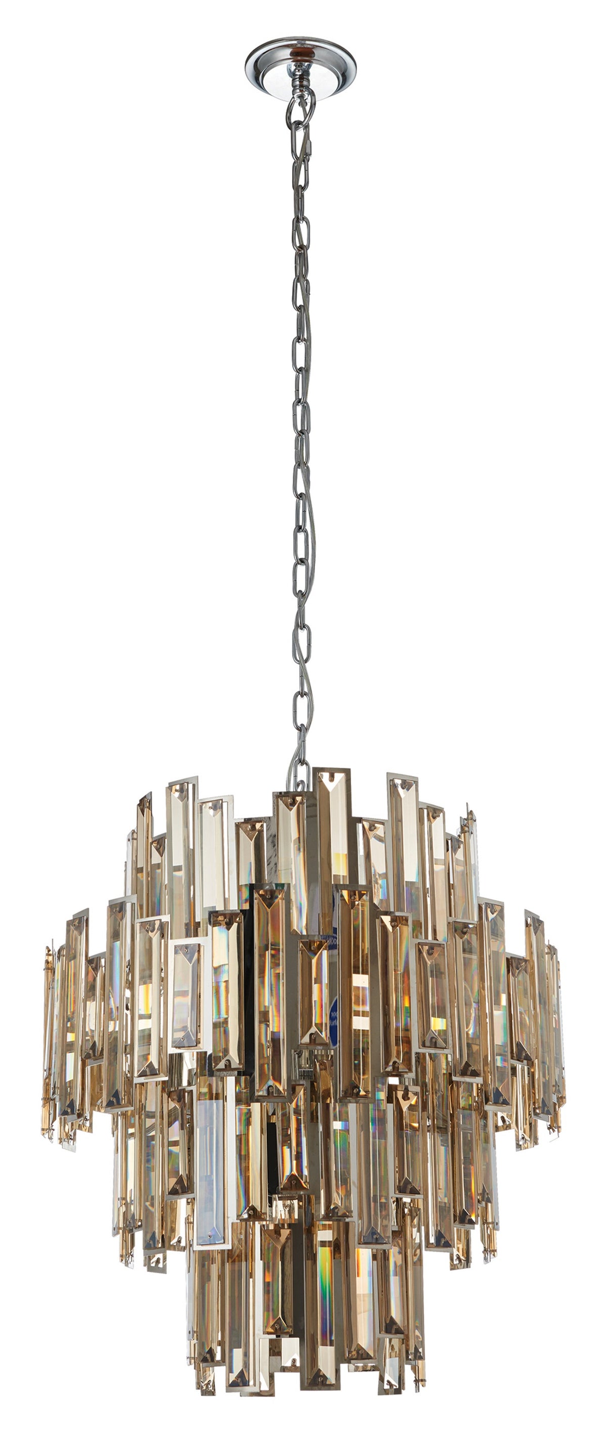 Gallery Direct Viviana 12 Pendant Light, complete product view on a white background