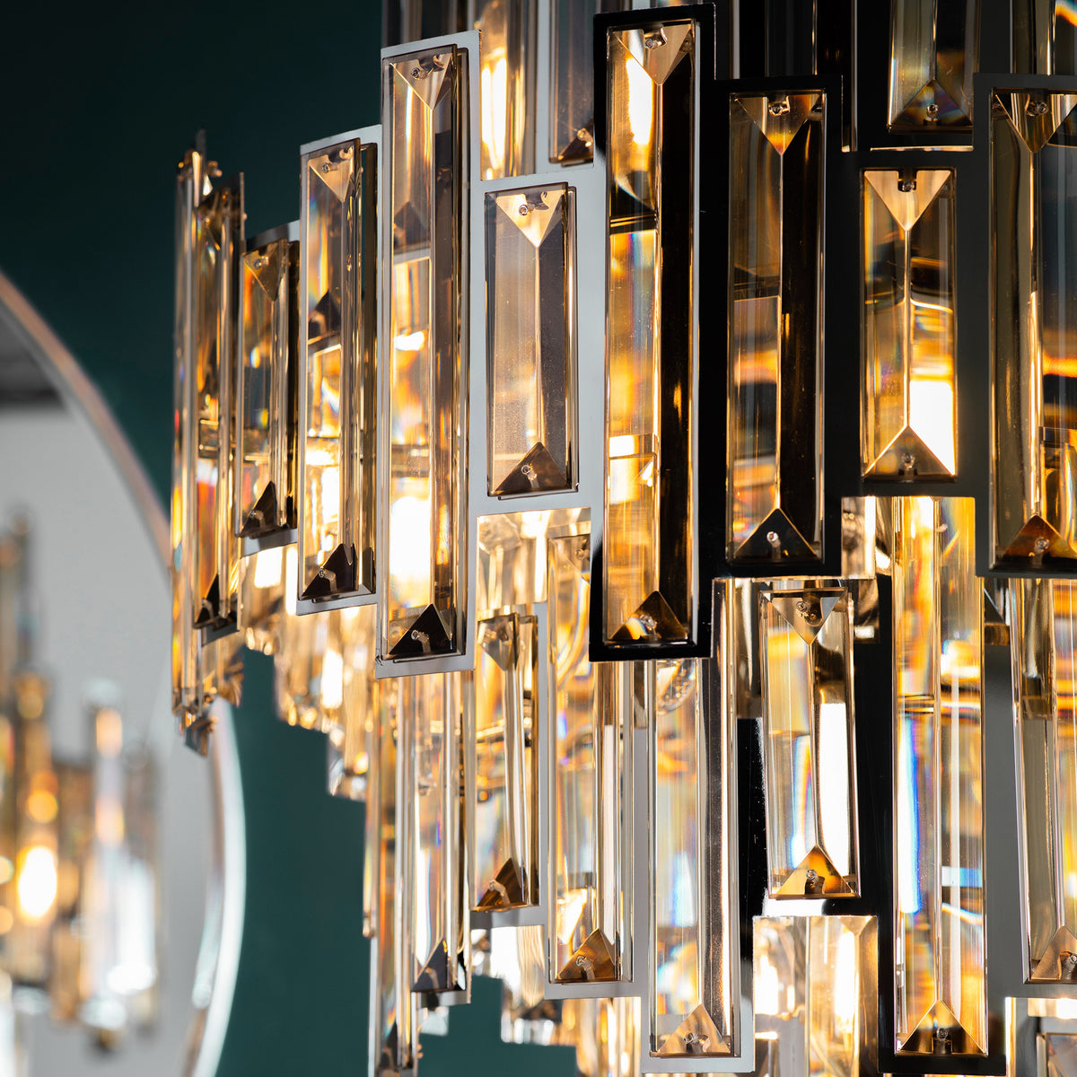Gallery Direct Viviana 12 Pendant Light, close-up of the finish and design