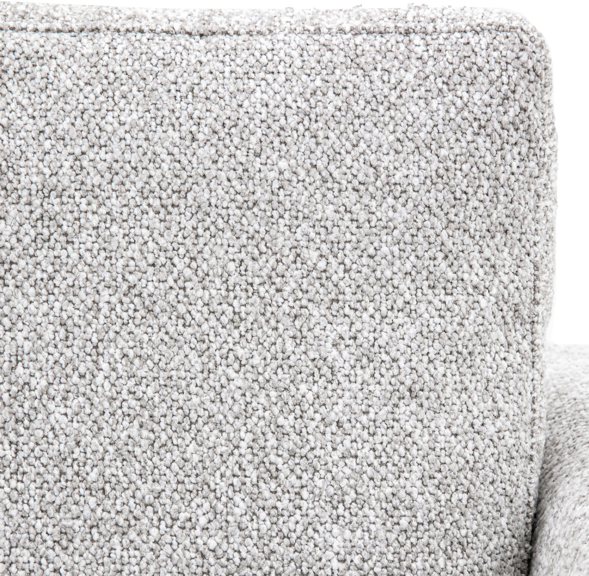 Gallery Direct Whitwell 3 Seater Sofa upholstered in a Light Grey fabric with padded back cushions