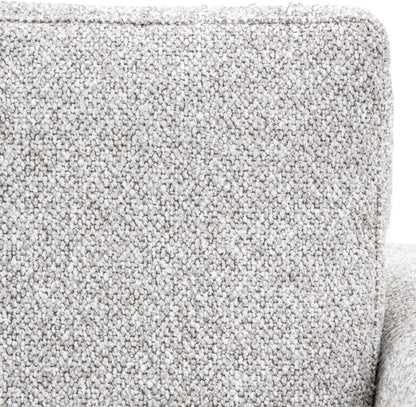 Gallery Direct Whitwell 3 Seater Sofa upholstered in a Light Grey fabric with padded back cushions