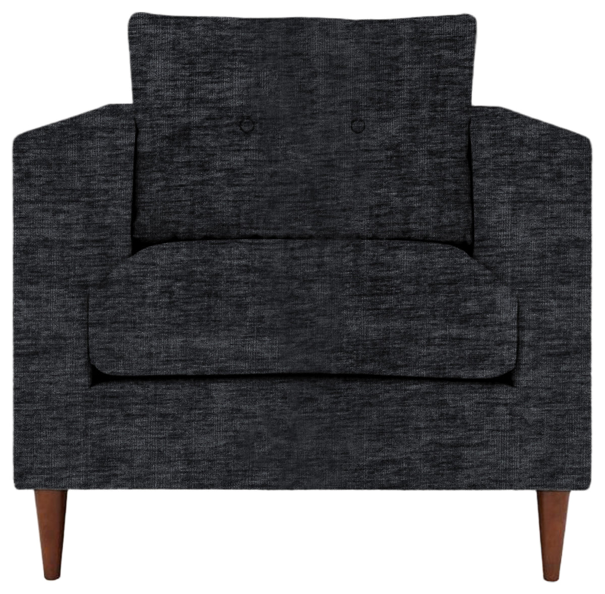 Gallery Direct Whitwell Armchair in Celine Battleship upholstery, product view