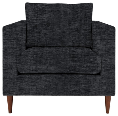 Gallery Direct Whitwell Armchair in Celine Battleship upholstery, product view