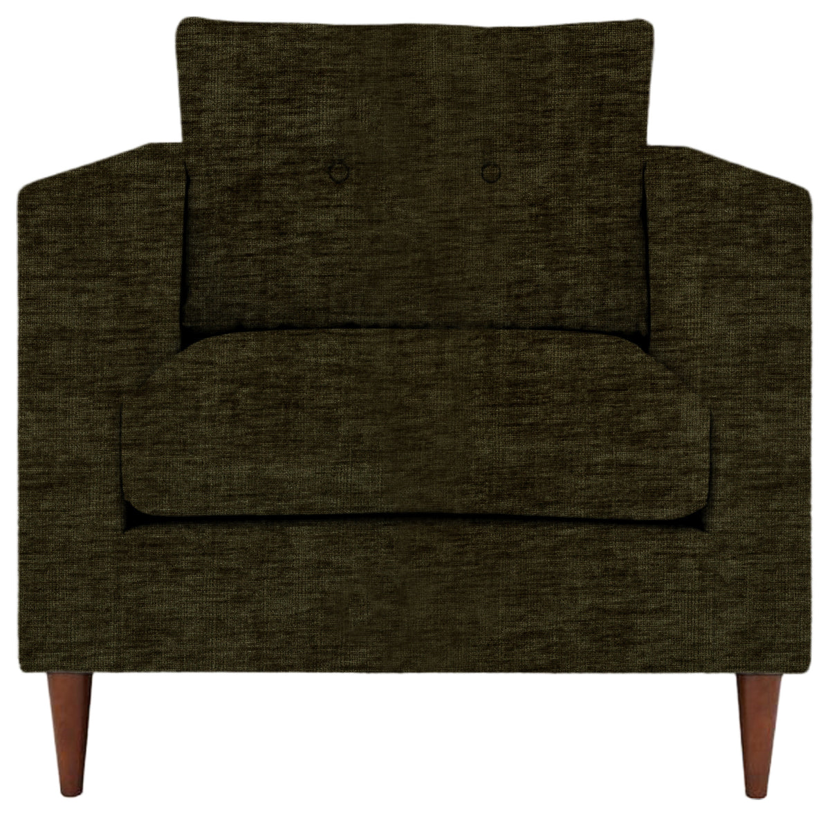 Gallery Direct Whitwell Armchair in Celine Olive upholstery, product view