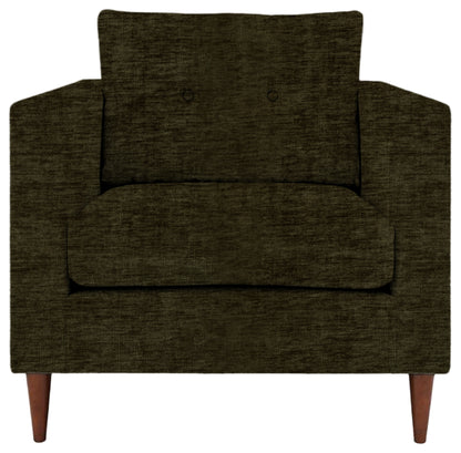 Gallery Direct Whitwell Armchair in Celine Olive upholstery, product view