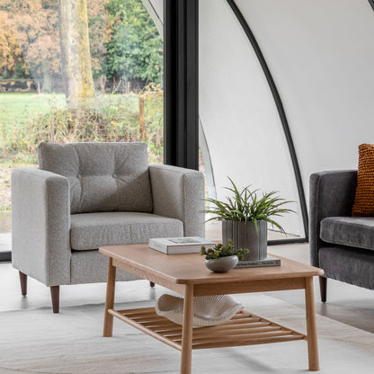 Gallery Direct Whitwell Armchair styled in a living room