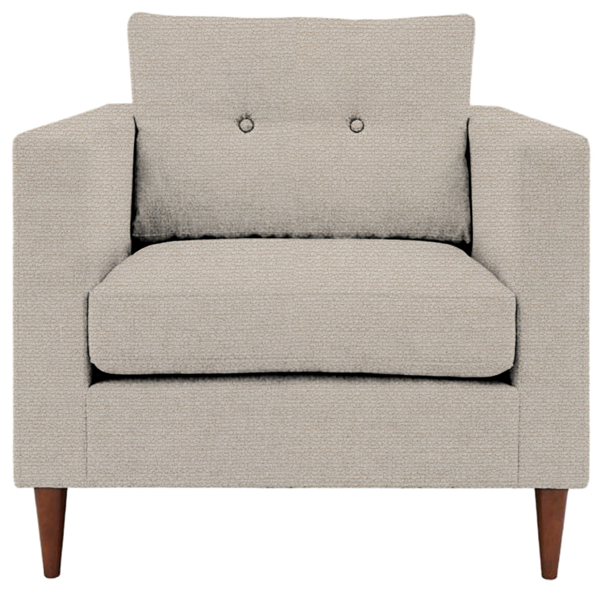 Gallery Direct Whitwell Armchair in Mikah Vanilla upholstery, product view