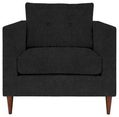 Gallery Direct Whitwell Armchair in Verona Carbon upholstery, product view