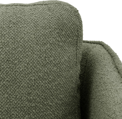 Gallery Direct Wigmore Green 3 Seater Sofa upholstered in a boucle fabric 
