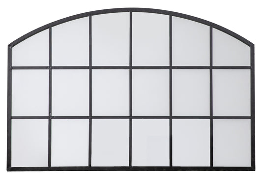 Gallery Direct Wingham Arch Mirror Black, complete product view