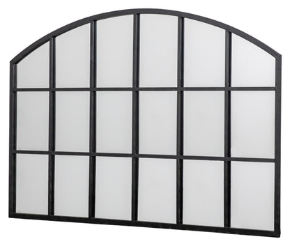 Gallery Direct Wingham Arch Mirror Black, complete product view