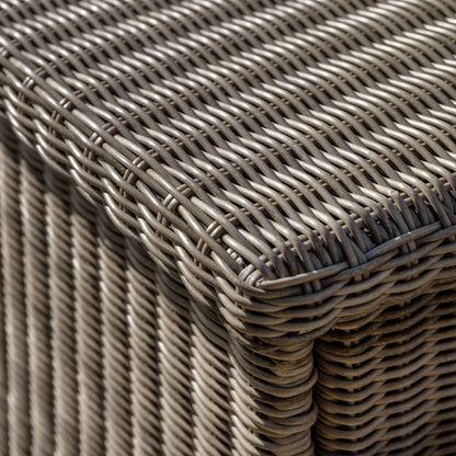 Gallery Garden Alton Storage Box in Salt Spray shower proof woven plastic wicker