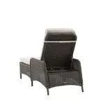 Gallery Garden Ascot Lounger is a sophisticated seating solution for outdoor summer living, with cushioned seating and reclining functionality