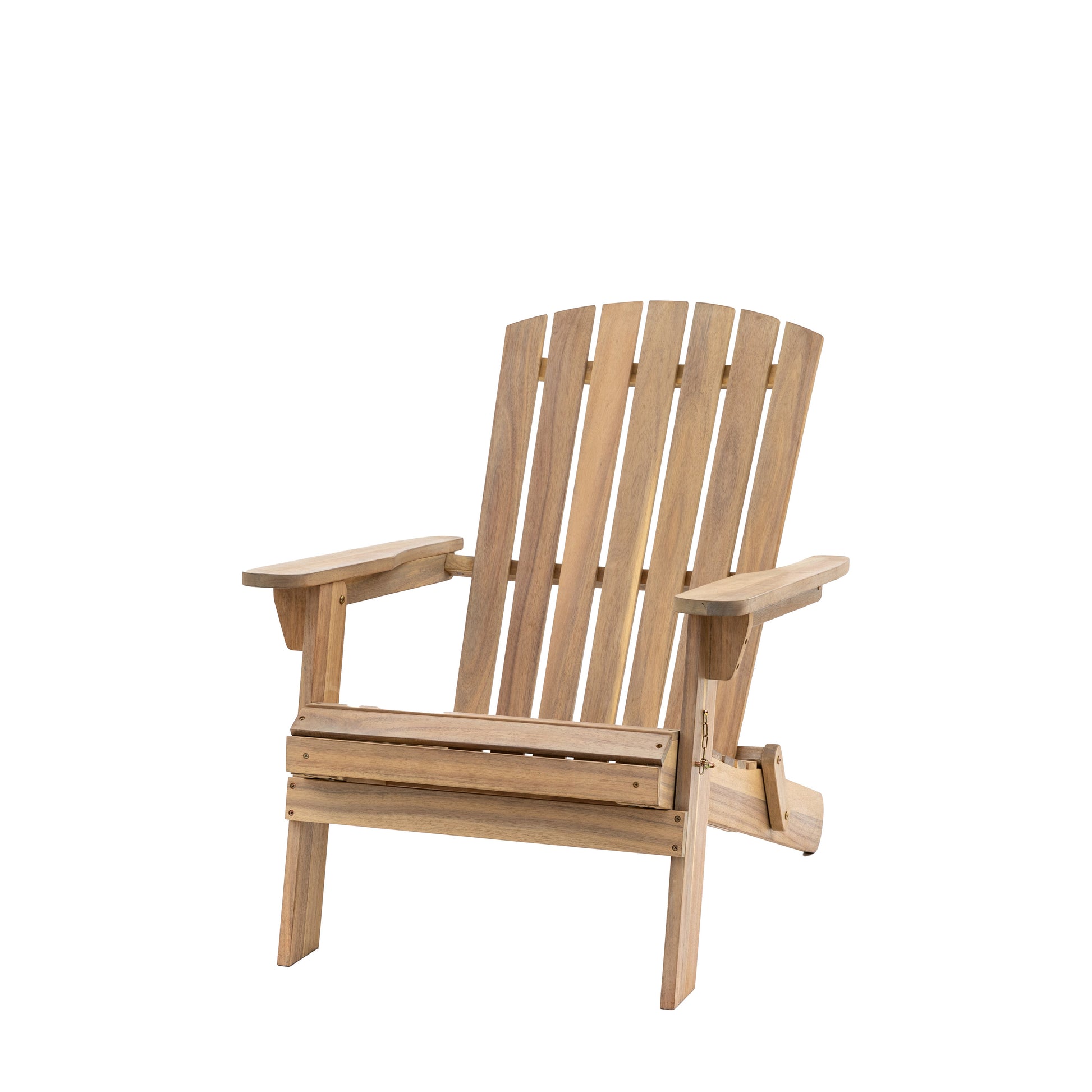 Gallery Garden Aspri Lounge Chair with extending Footstool has a slatted acacia wood backrest and seat, and generous armrests