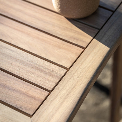 Gallery Garden Astakos High Bar Set features a high table with slatted acacia wood table top