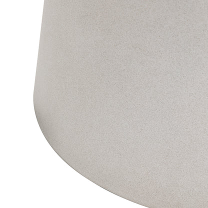 Gallery Garden Hvar Round Dining Table  can seat up to 4 people and is constructed from GRC with a concrete-effect finish and pedestal base