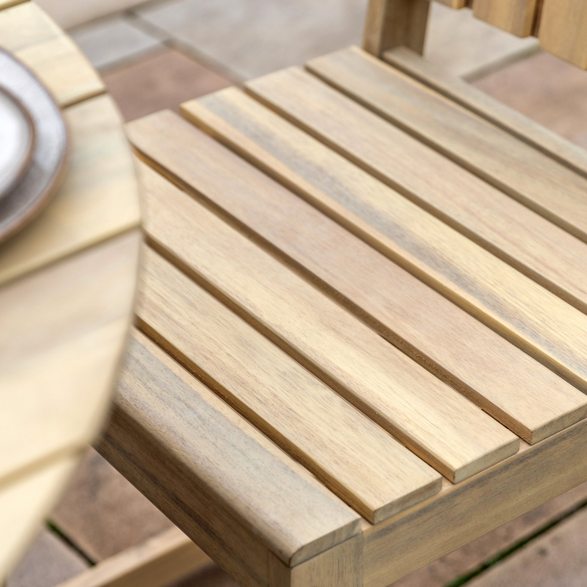 Gallery Garden Rialto Dining Chairs crafted from a premium acacia wood with slatted seat and backrest