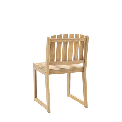 Gallery Garden Rialto Dining Chairs features a slatted backrest and seat made from a durable acacia wood