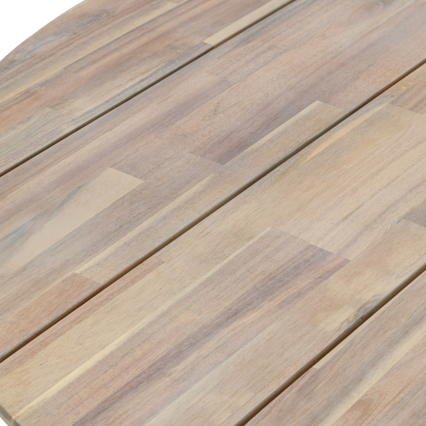 Gallery Garden Ponza Round 4 Seater Dining Table crafted from acacia wood with a natural finish