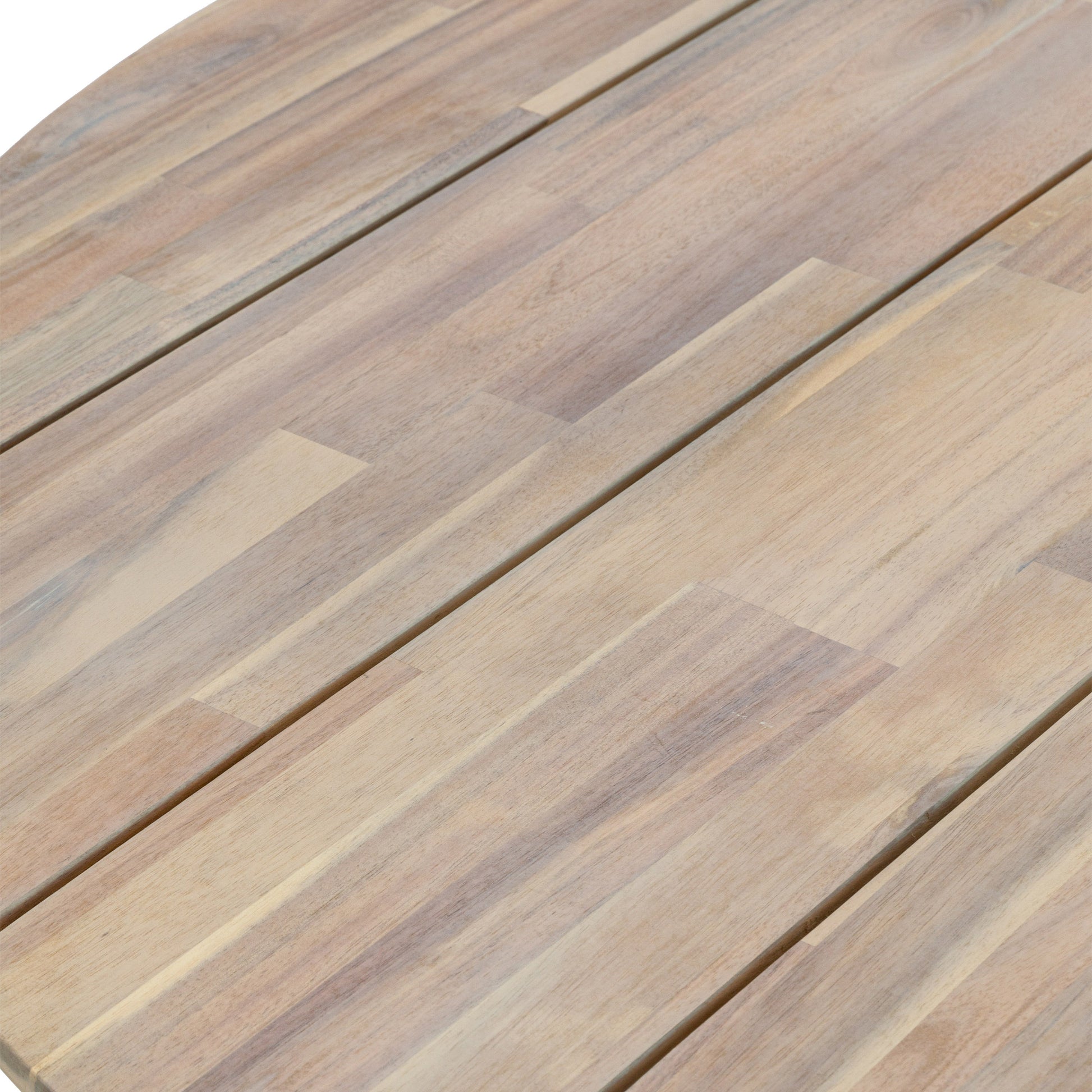 Gallery Garden Ponza Round 4 Seater Dining Table crafted from acacia wood with a natural finish