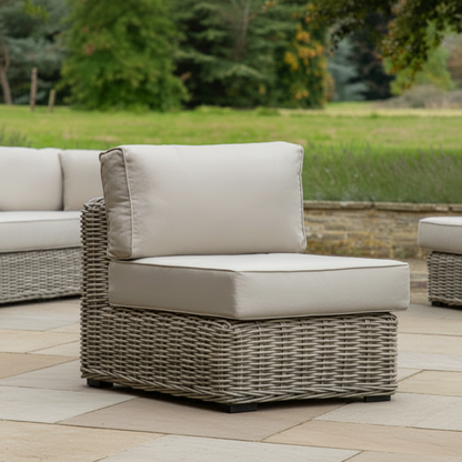Gallery Garden Ragusa 1 Seater Module fits perfectly to extend the corner lounge configuration, constructed from weave rattan, with generously padded cushions
