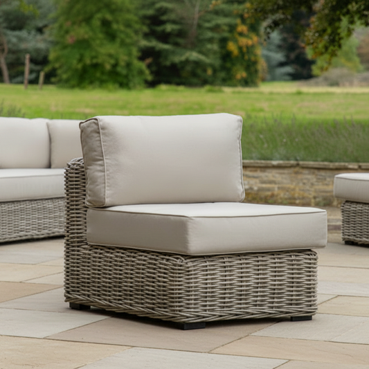 Gallery Garden Ragusa 1 Seater Module fits perfectly to extend the corner lounge configuration, constructed from weave rattan, with generously padded cushions