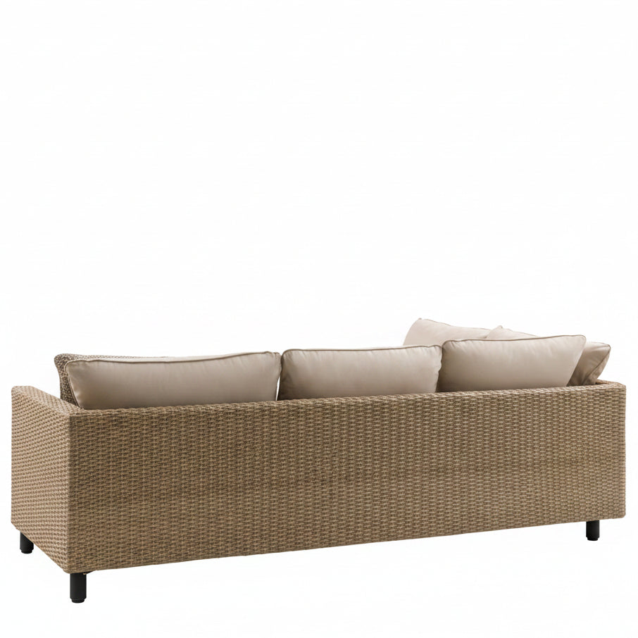 Gallery Garden Salcombe Lounge Set features a 5 seater corner sofa, two 2 seater matching benches and a rising coffee/dining table