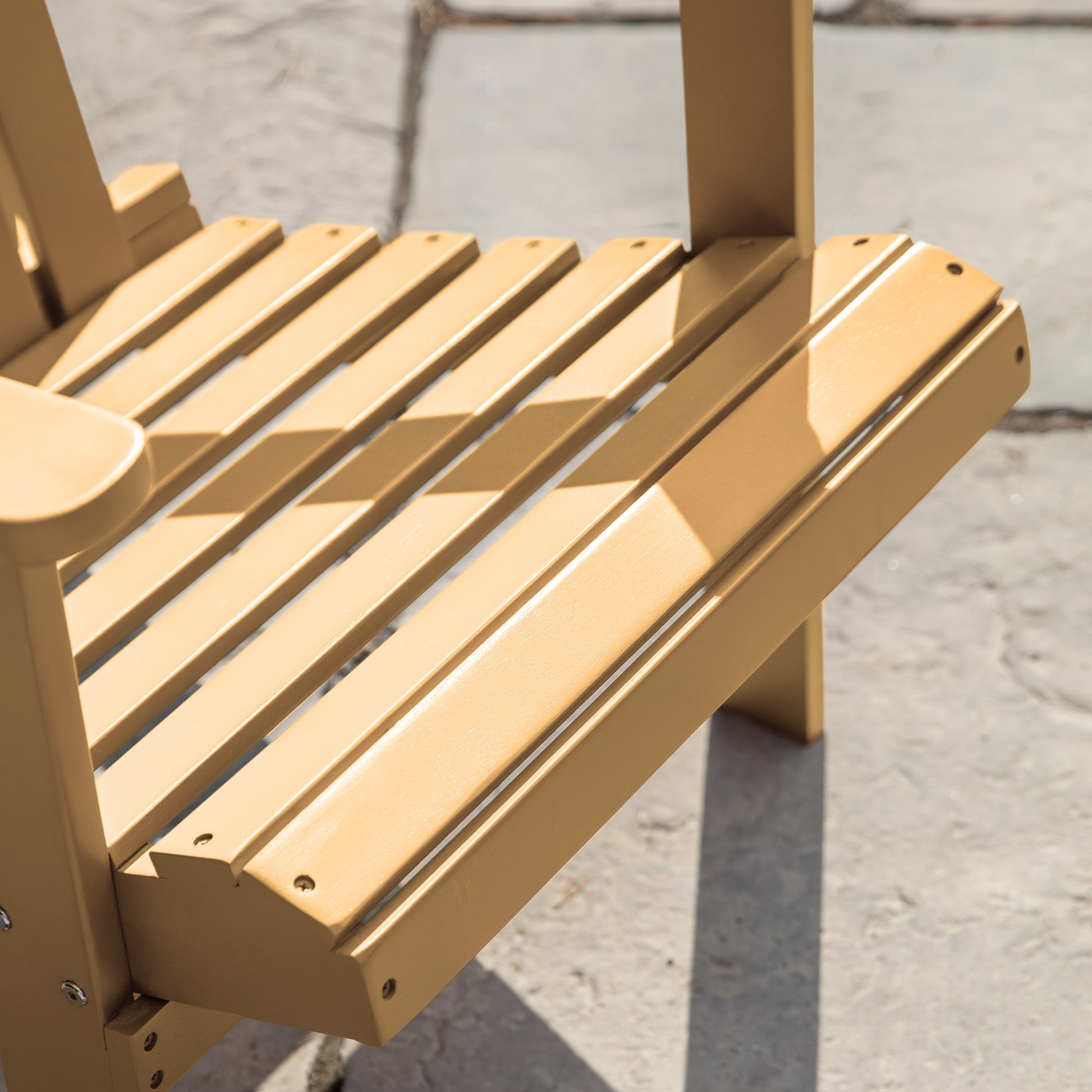 Gallery Garden Siena Lounge Chair in Pastry features a slatted wood seat and backrest