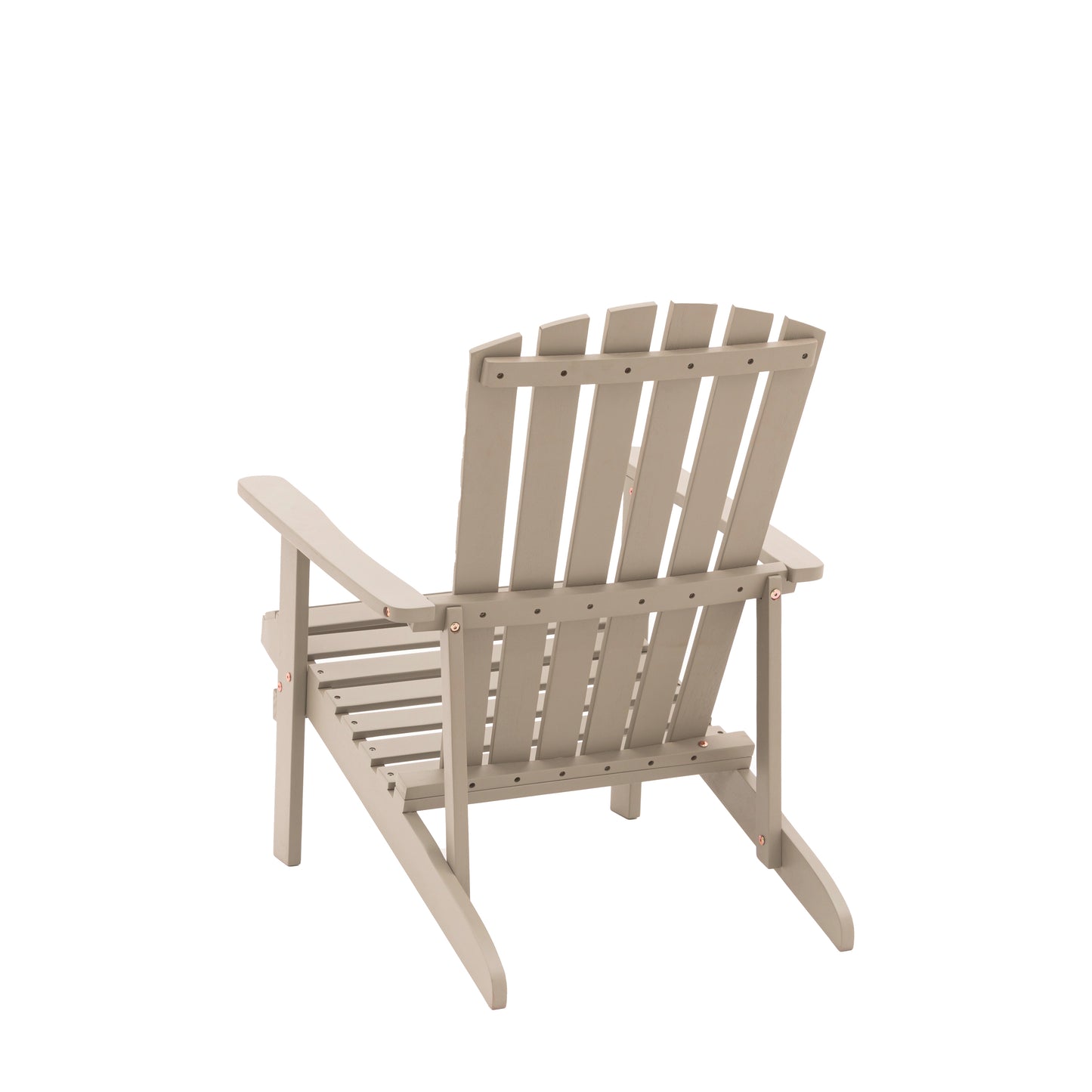 Gallery Garden Siena Lounge Chair in Taupe with slatted backrest and seat