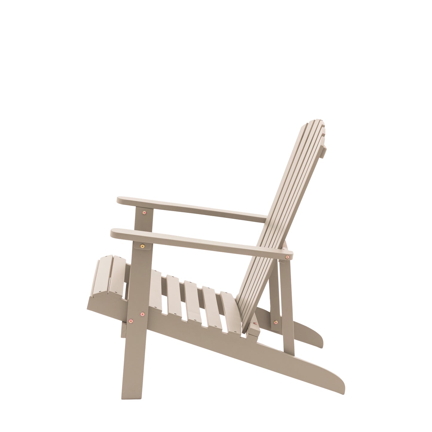 Gallery Garden Siena Adirondack Lounge Chair in Taupe acacia wood 