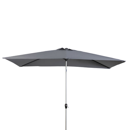 Gallery Garden Vazzano 2x3m Parasol in Grey fabric with an aluminium frame