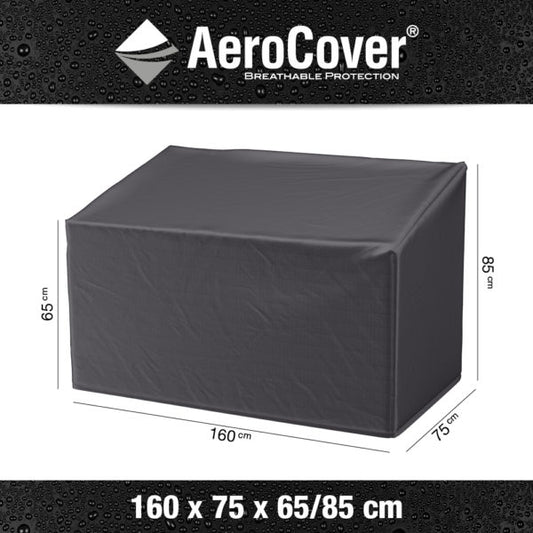 Garden Bench Aerocover 160cm x 75cm x 85cm is made from breathable and water-resistant ripstop polyester that helps eliminate condensation and mold