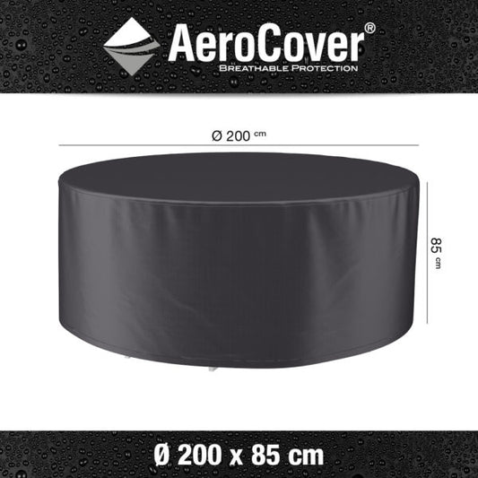 Garden Set Aerocover is a Round 200cm x 200cm x 85cm water resistant furniture cover, with breathable technology to help prevent condensation and mold