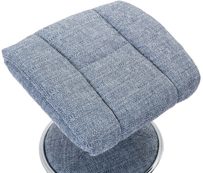 Global Furniture Alliance Biarritz Swivel Recliner Chair and matching footstool in Lisbon Marine soft touch upholstery